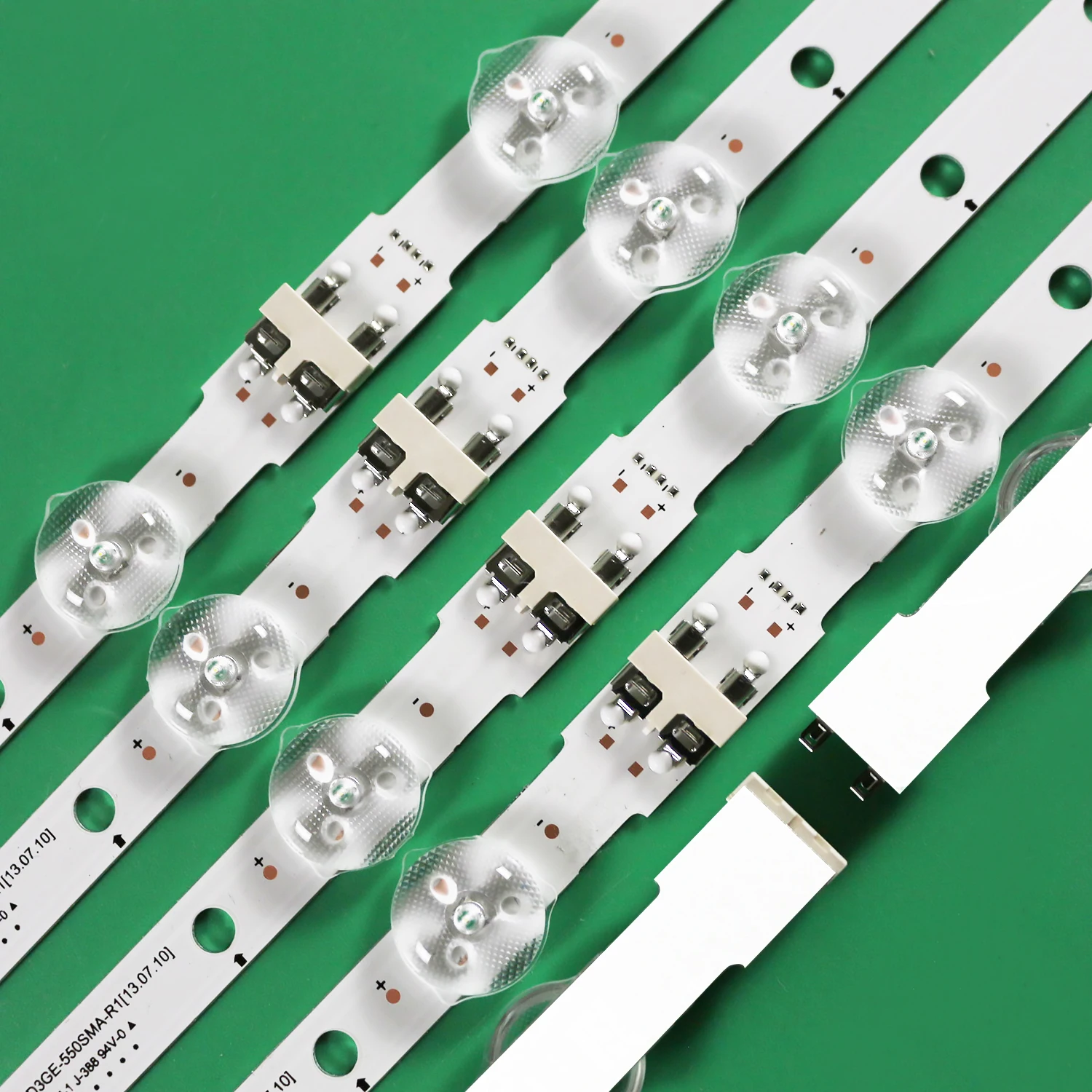 10pcs LED strip 7+7led for 55