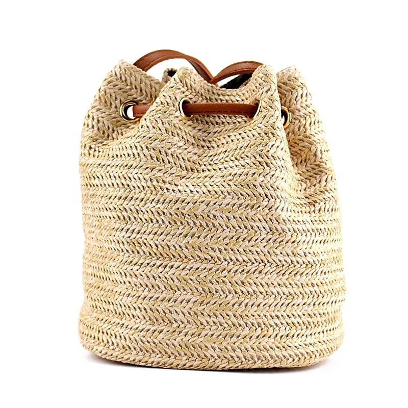 Shoulder Bag Ladies Fabric Summer Beach Bags With Tassels Weaving Crossbody Bag Women Weaving Money Bank Knitted Beach Handbag,