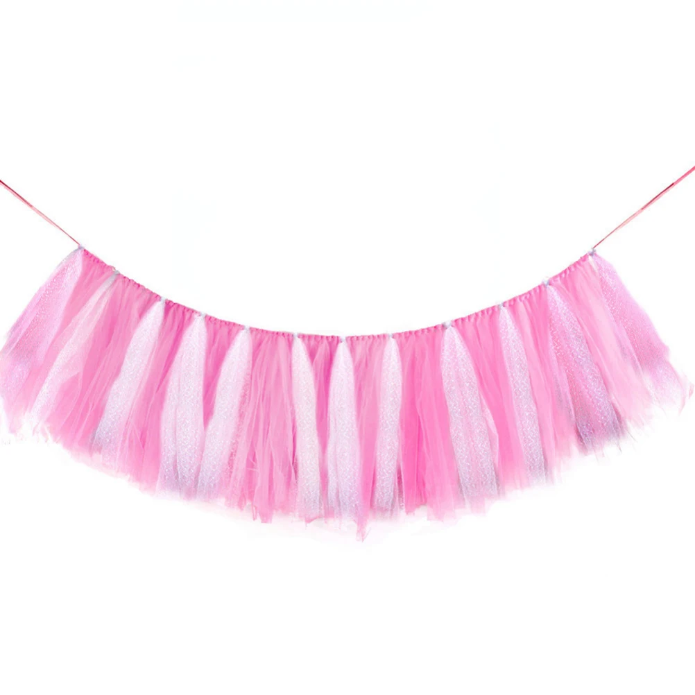 

Rainbow Tutu Tulle Table Skirt Bright Colors Baby Shower Party Decoration Chair Skirt Wedding Room Decor Festive Atmosphere