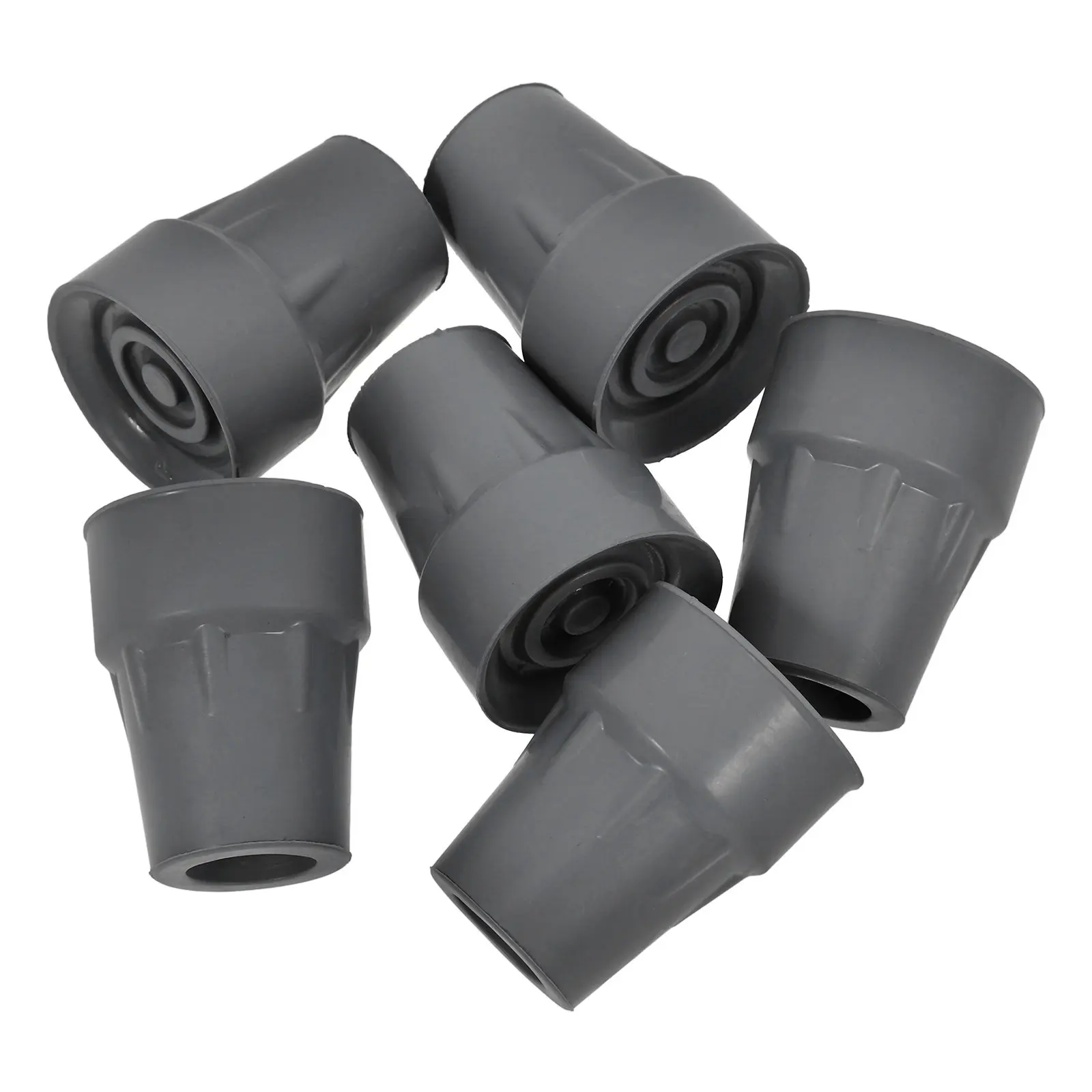 

Наконечники для костылей (6 шт.): сменные резиновые накладки для подмышечных костылей, противоскользящие, легкие, компактные, для тростей