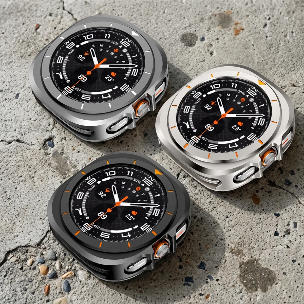 Luxury Metal Case For Samsung Galaxy Ultra Watch Ultra 47mm Cover Screen Protector for Samsung Galaxy Ultra 2025 47MM