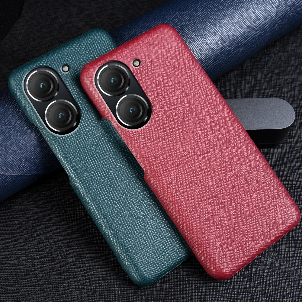 Premium Real Genuine Leather Case For Asus Zenfone 9 Phone Cases And Zenfone 8 Funda Cover Back Coque Protector Capa Shell