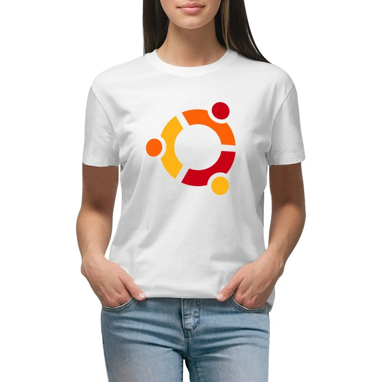 

Ubuntu Linux T-shirt Blouse funny oversized T-shirts for Women