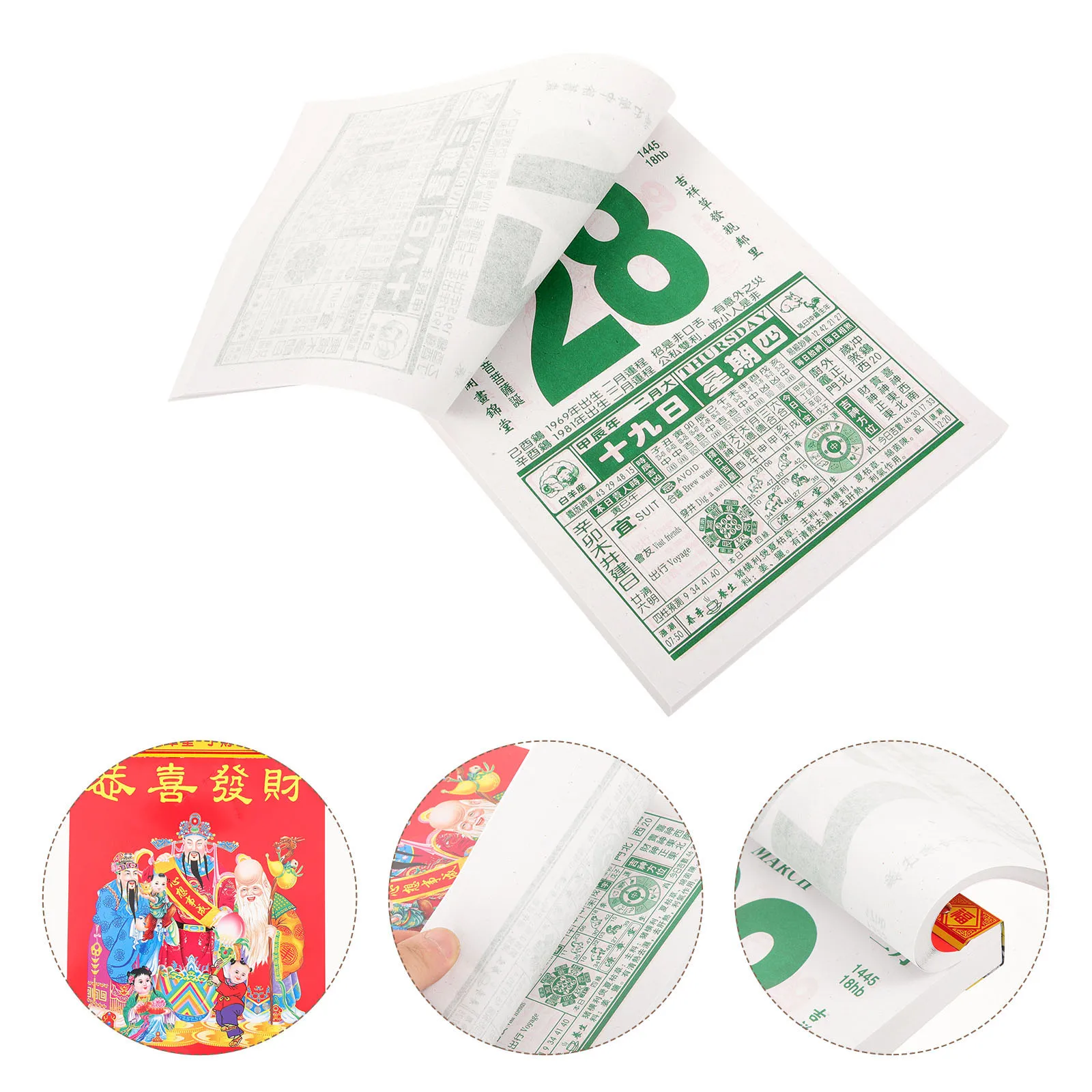 

Chinese New Year Year Of Dragon Traditional Lunar Wall Thickened Paper Long-Lasting Home Office Decor Tearable Household Hanging