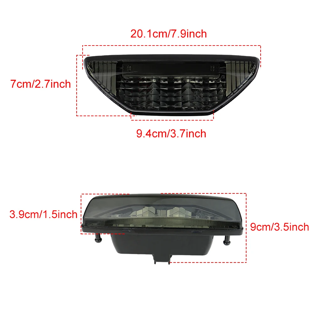 ไฟท้าย LED สำหรับฮอนด้า TRX 700xx 500 300EX และ400EX 300X และ400X ฟาร์ม420 TRX250EX และ TRX250X ไฟเบรกท้ายรถ