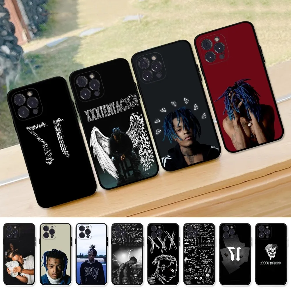 X-XXXTentacions 17 Rapper Phone Case For IPhone 16 15 8 7 6 6S Plus X SE XR XS 14 11 12 13 Mini Pro Max Mobile Case