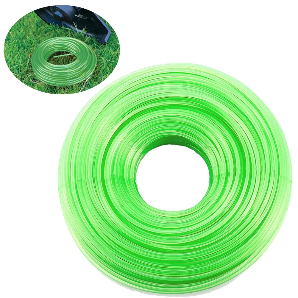 Rope Strimmer Line Lawn Mower Mowing Wire Outdoor Replacement String 2.4mmx15m Accessories For Petrol Brand New