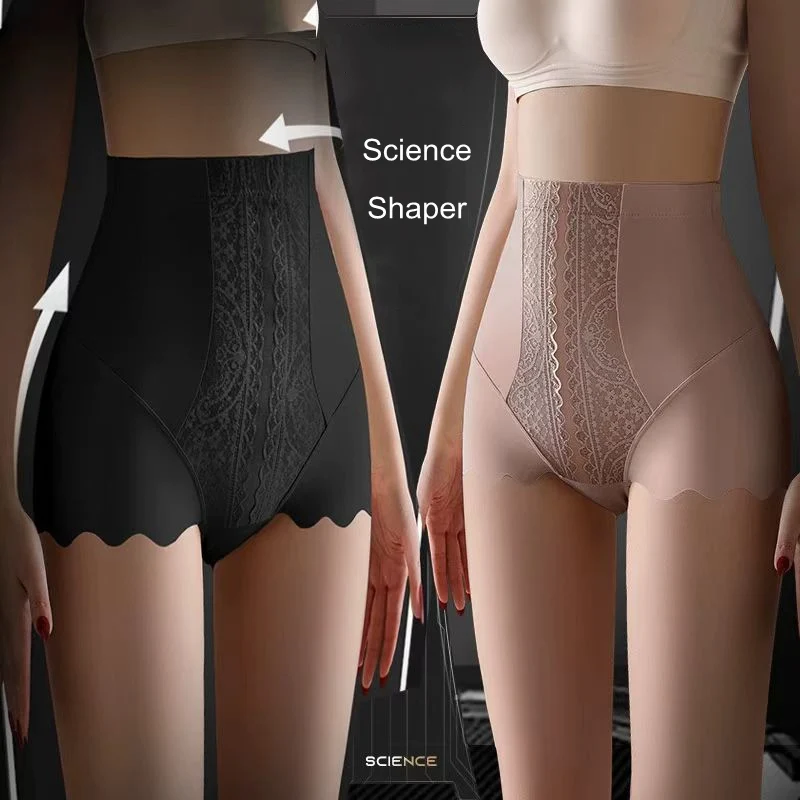 

High Waist Tummy Control Panties Women Shaping Antibacterial Underwear Postpartum Body Shaper Panty