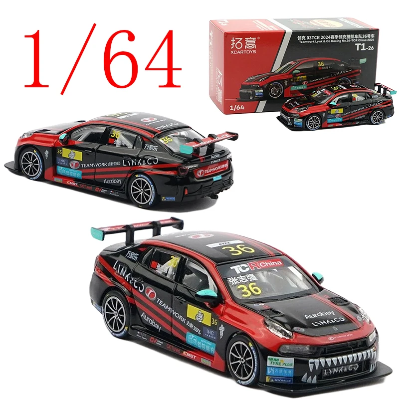 

XCARTIYS Diecast 1/64 Scale Lynk & Co Alloy Model Cars Lynk & Co03Racing CarT1-26 Play Vehicles Toys for Boys Gift Original Box