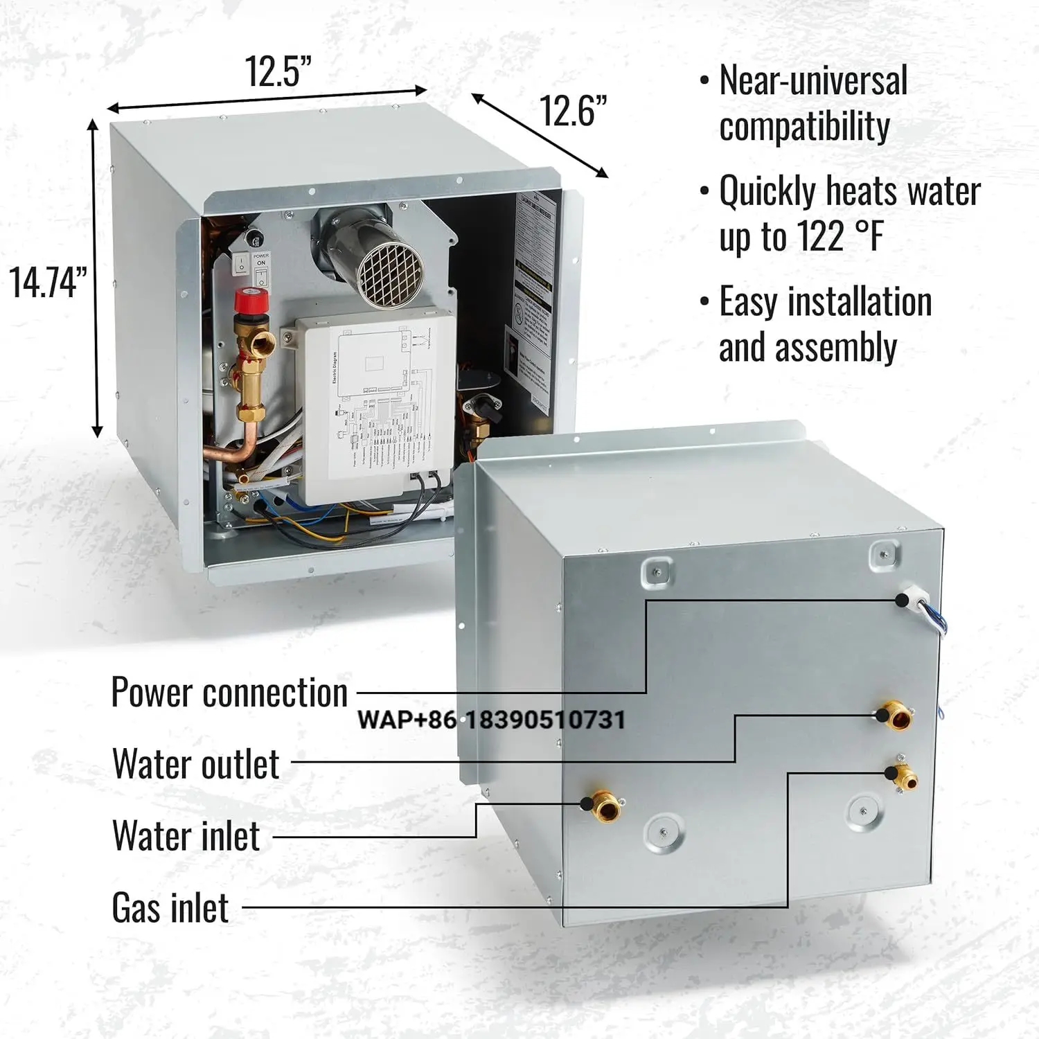 Tankless RV Hot Water Heater | Propane-Powered RV Water System for Instant Hot Water on Road Trips, Vacations, & More