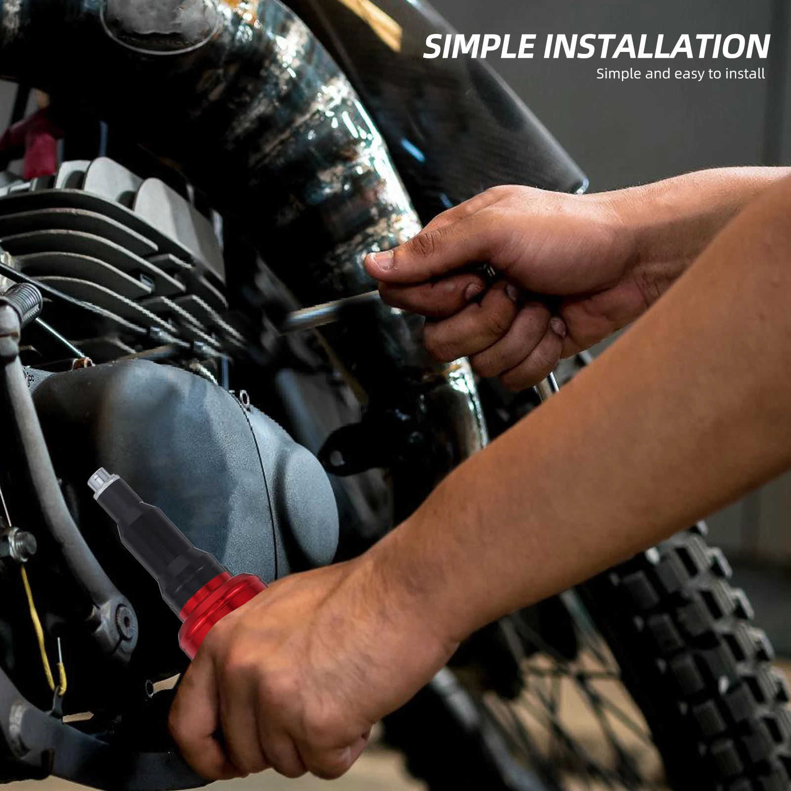 

Anti-Fall Bar Handlebar Plug End Caps Motorcycle Crash Protection Durable Alloy Impact Resistant Bike Handle Plug Grips Stylish