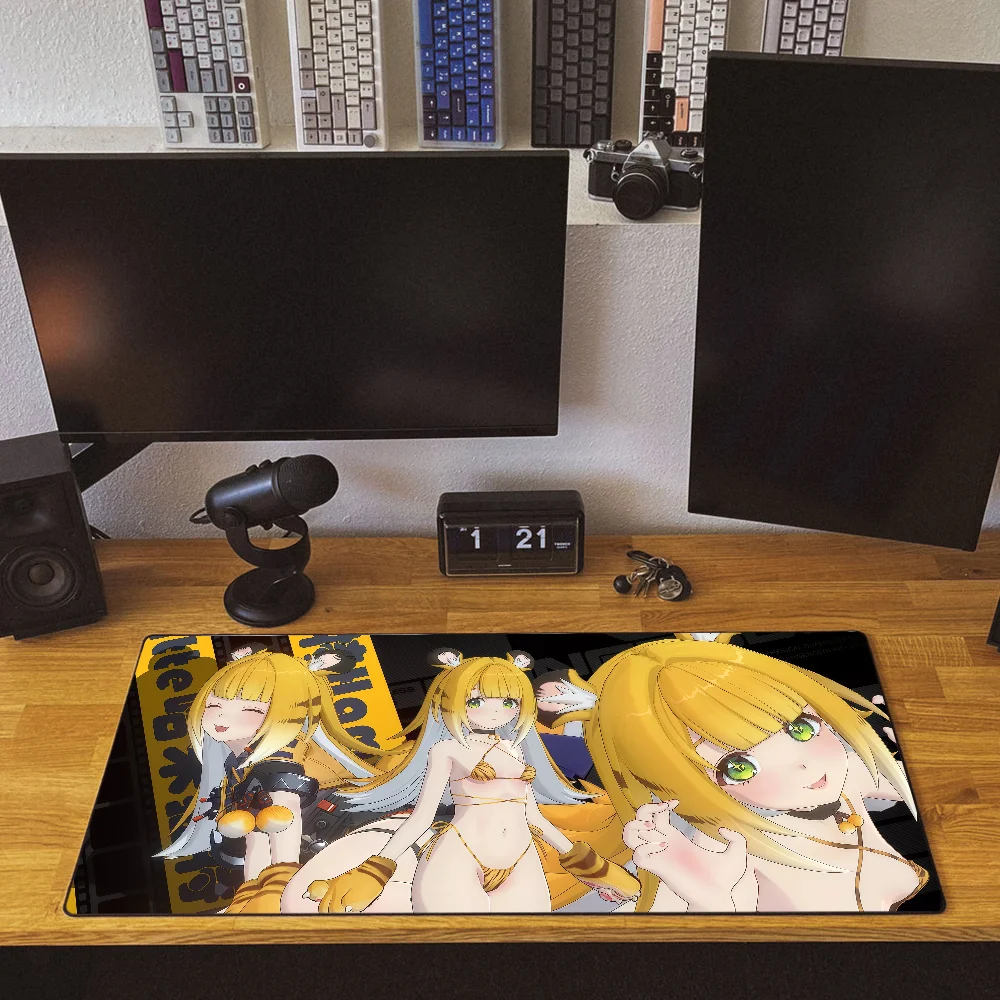 لوحة ماوس Ju Fufu Zenless Zone Zero Game q حصيرة مكتبية كبيرة لوحة مفاتيح مريحة للمكتب المطاط PC غير قابلة للانزلاق ومضادة للفرش مخصصة للمنزل