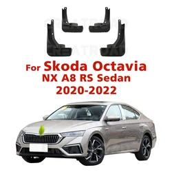 For Skoda Octavia NX A8 RS Sedan 2020 2021 2022 Fender Mudguard Mud Flaps Guard Splash Flap Mudguards Car Accessories