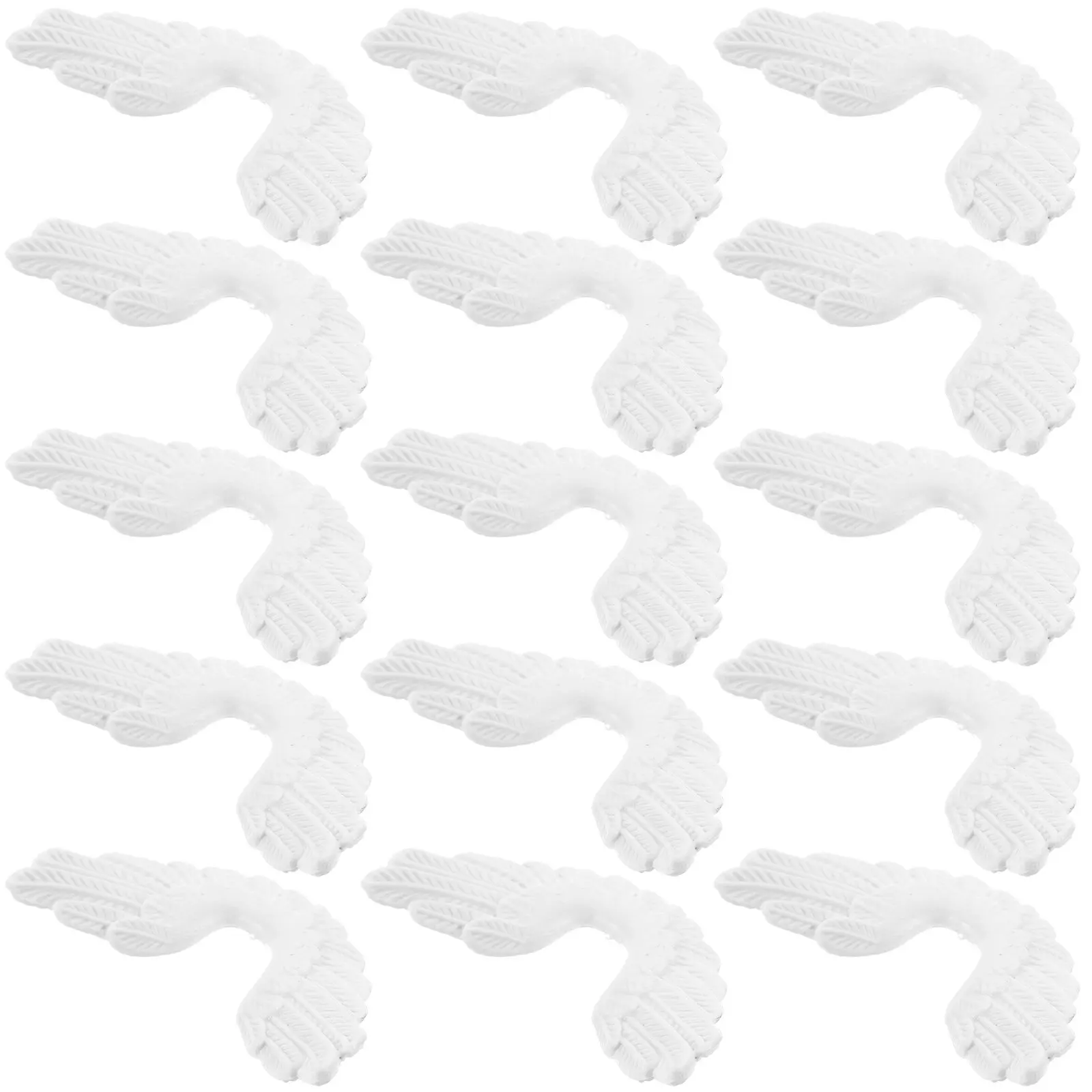 24 Piezas de Accesorios de Alas de Ángel de Plástico, Decoraciones para Manualidades, Adornos Navideños para Árboles, Coronas, Sombreros y Guirnaldas