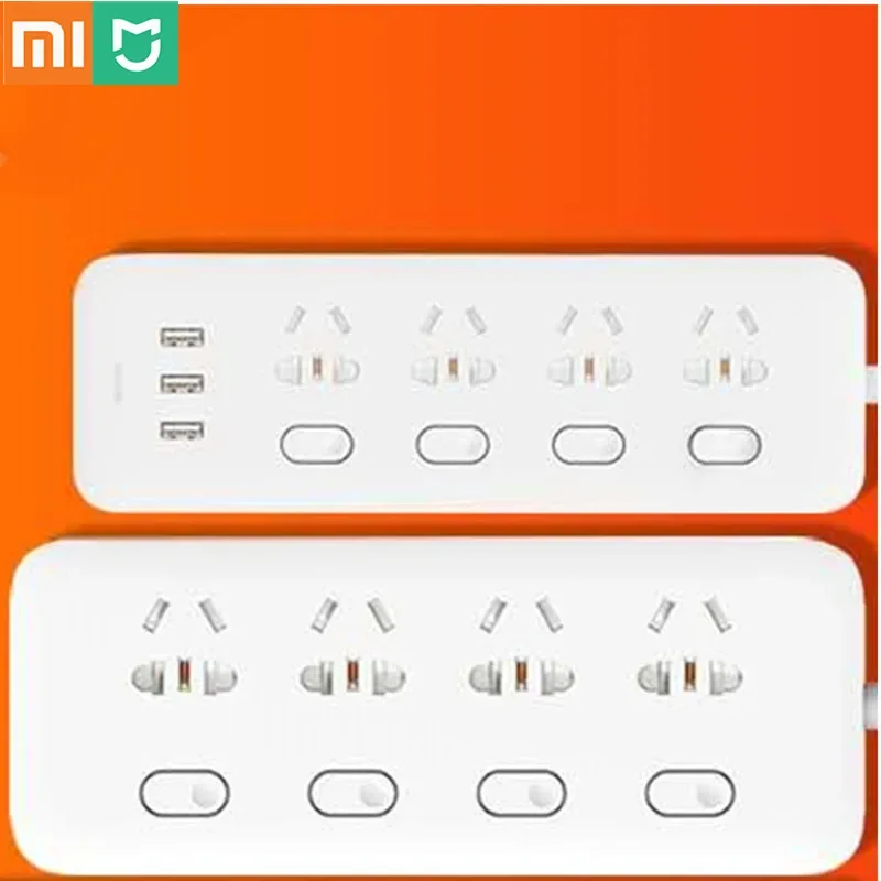 

In Stock Mijia Power Strip 4 Sockets 4 Individual control