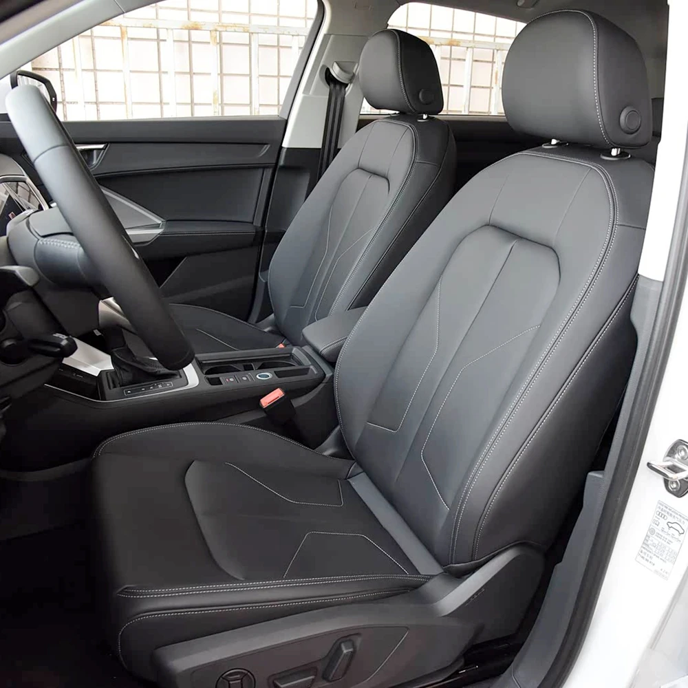For Audi Q3 II F3 2018 2019 2020 2021 2022 2023 2024 2025 PU Leather Custom Car Seat Covers Full Set Protector Accessories