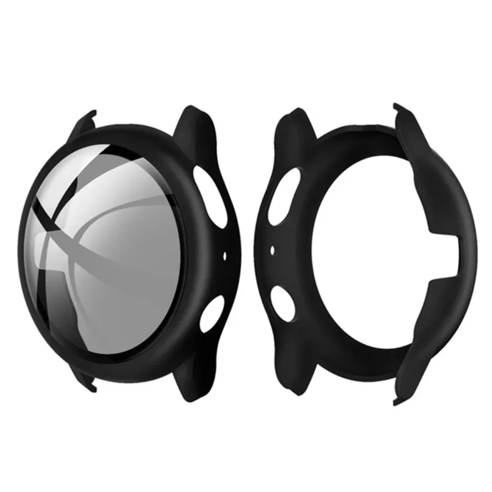 Ultra Thin Matte PC Cover With Built-in Glass For Samsung Galaxy Watch Active 2 40mm 44mm Scratch Light Bumper