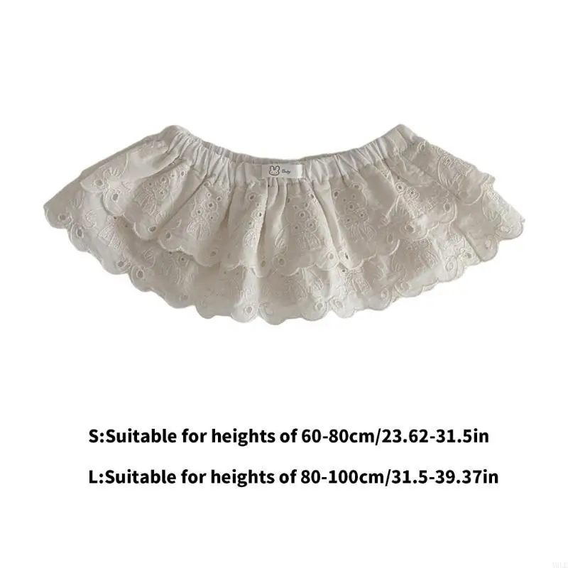 

Newborn Tulle Skirt for Girls Lace Embroidered Skirt Cotton Costume Baby Girl Clothes Infant Kids Pleated Princess Skirt