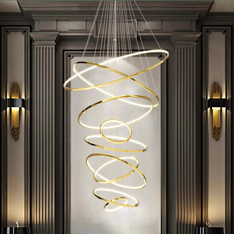 Imagem -02 - Nordic Pendant Lights For Home Decoration Stair Chandelier Sala de Estar Quarto e Sala de Jantar Iluminação Interna