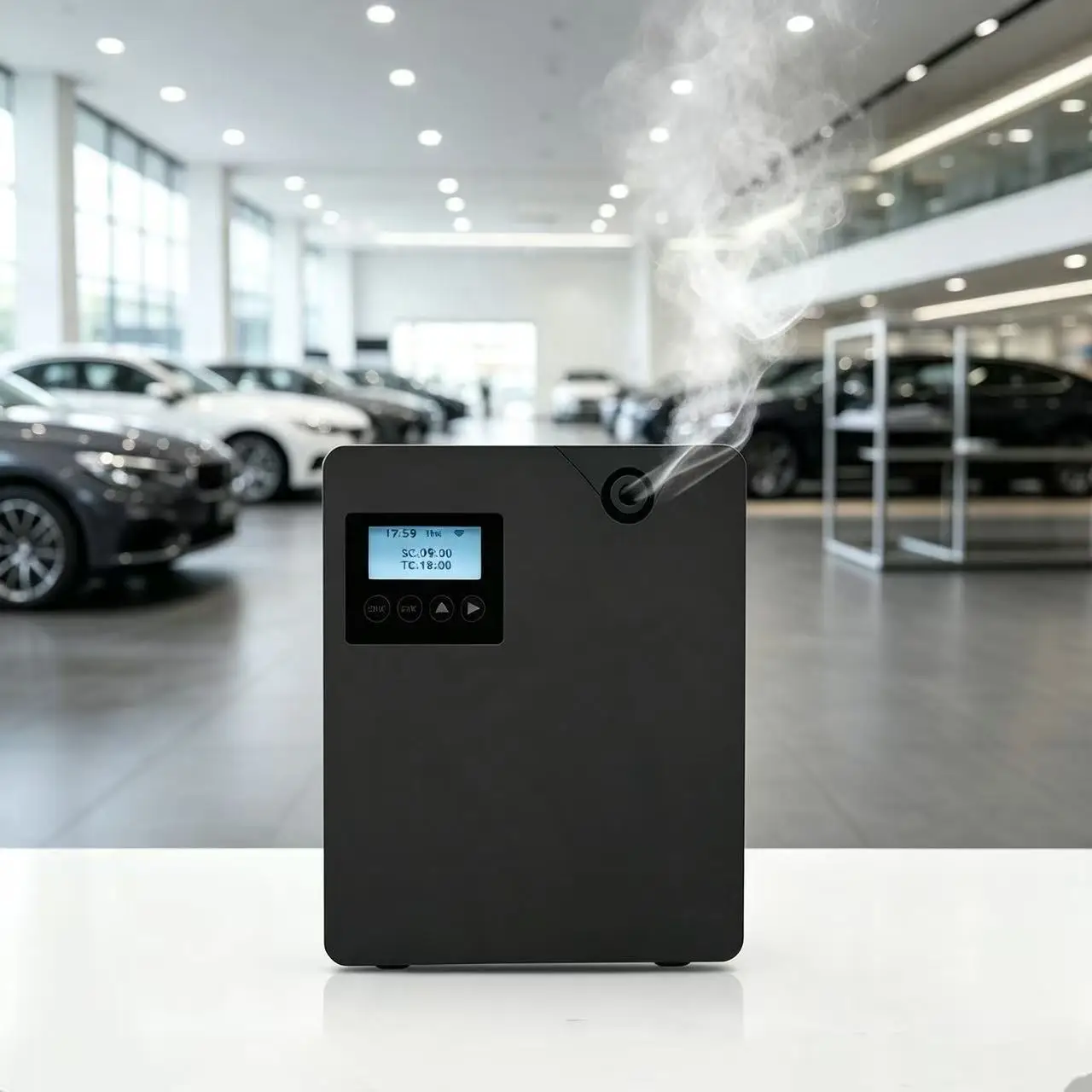 Smart App Control Cold Air Scent Diffuser Hvac Scent Marketing 300ML Wall Mounted Commercial Waterless Diffuser for Hotel Lobby