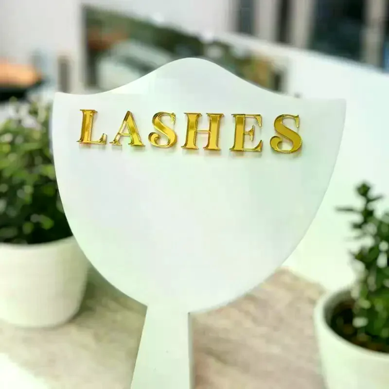 Eyelash Extension Photo Display Cards Soft Anti-fingerprint PVC Handheld Lash Beauty Props for Studio Use