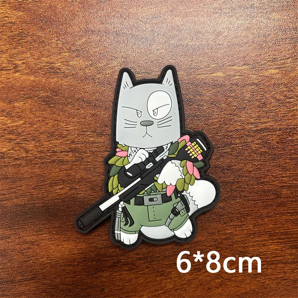 Tactical Cat Scout Hook and Loop Patch German Tacopsgear Cat Morale Badge Outdoor Adventure Backpack Stickers