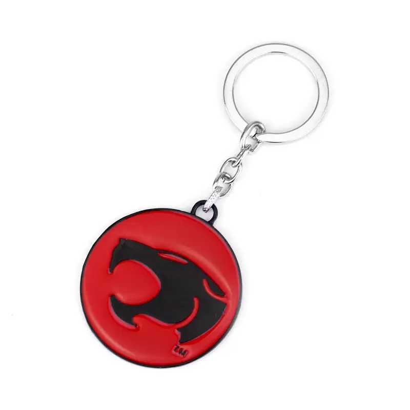 Anime Surroundings Thundercats Necklace Round Alloy Red Thunder Cat Model Accessories Wholesale For Fans Jewelry