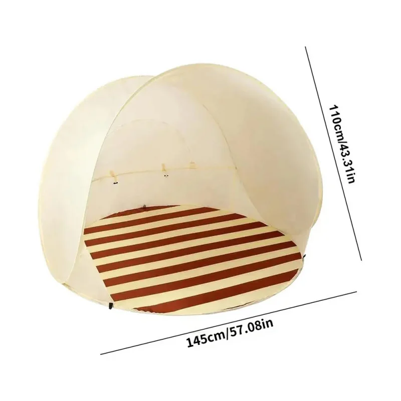Outdoor Portable One‑Click Open Camping Tent 3‑4 People Large Space Reusable Sunshade Shelter For Garden Beach Outdoor Activitie