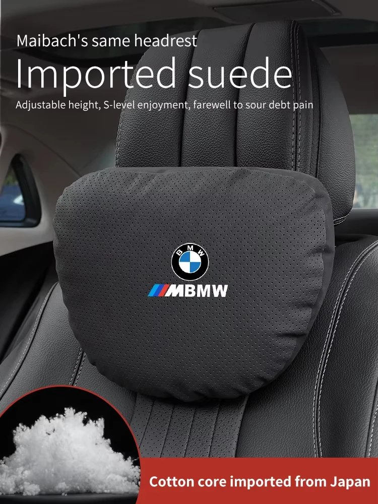 For New BMW Performance E28 E30 E34 E53 E61 E62 E95 E46 E60 X3 X5 X1 X2 X4 Car Interior Headrest Seat Head Support Neck Pillow