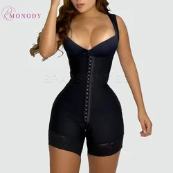 Fajas Colombianas High Compression Flatten Abdomen Open-chest Shaper Tummy Control Shapewear Waist Trainer Underwear