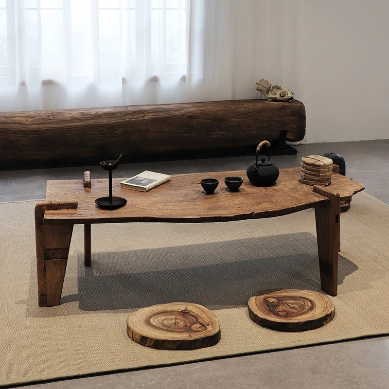

Tea table B & B living room solid wood low coffee table modern simple balcony weathered wood small table household