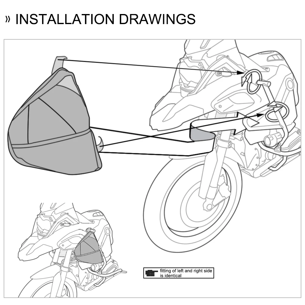 Barras de choque para marco de motocicleta, bolsa impermeable para BMW R1200GS Adventure LC, R 1200 GS 2014 - 2020 2019, bolsa de colocación de