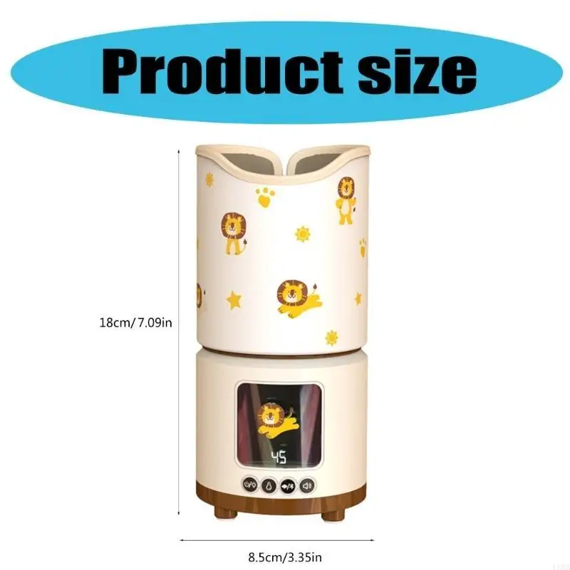 Scaldabiberon portatile per scaldabiberon con musica a rumore bianco domestico per l'alimentazione del bambino e l'uso in L8RB