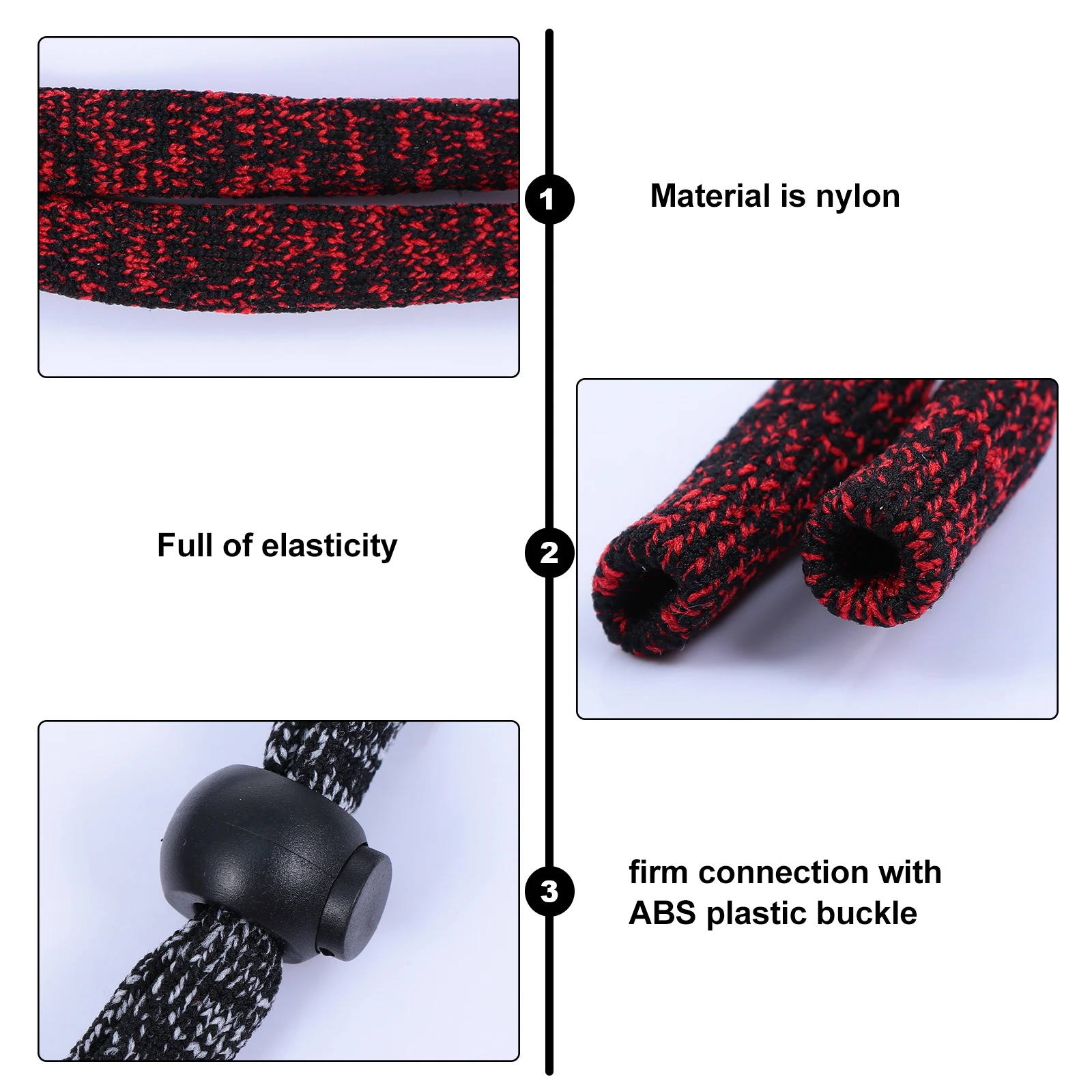 

4 Pcs Glasses Ropes Elastic Eyeglass Holder Strap Fixing Accessories Cotton Lanyard Durable Non Pilling Adjustable Mixed Colors