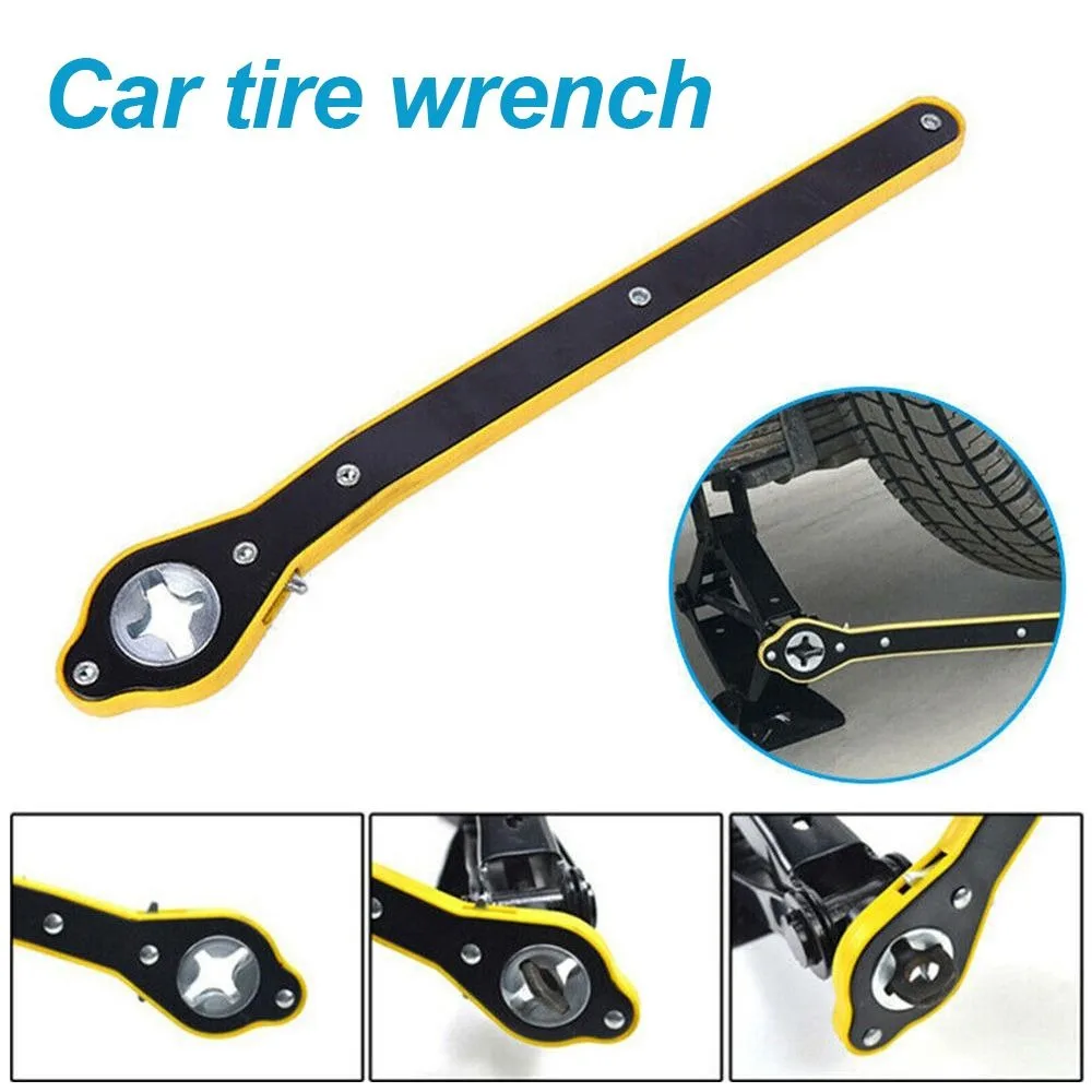 

Universal Spanner Handle Scissor Jack Durable High Carbon Steel Wheel Lug Wrench Labor-saving Phillips Wrench