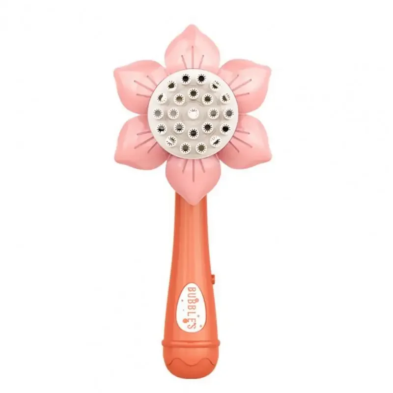Pistola elétrica de bolhas, 23 buracos, girassol, máquina de bolhas, sabão, elétrica, automática, brinquedos, jogos de festa, brinquedos ao ar livre para crianças