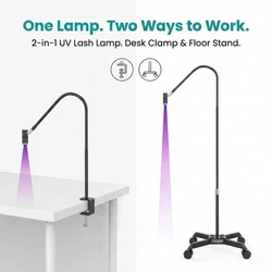 Lampa utwardzająca klej UV 2w1 USB 6W lampa do przedłużania rzęs lampa UV do paznokci polski żel suszarka Salon kosmetyczny światło