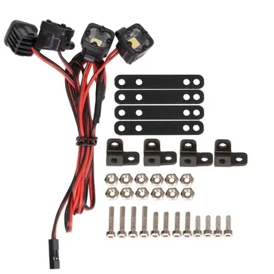 RC Heldere LED Verlichting Koplamp Spotlight voor 1/10 RC Auto Crawler Axiale Traxxas TRX4 TRX6 SCX10 90046 AXI03007 Wraith Gen8 VS4-10