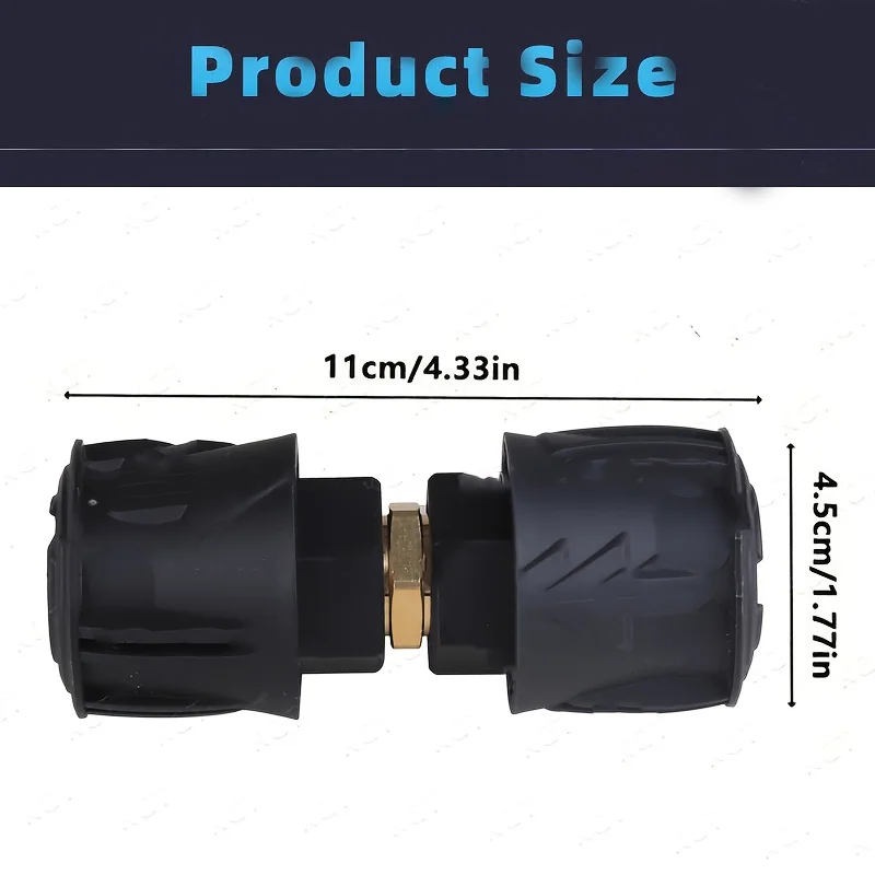 

High Pressure Fast Hose Extension Connector - Quick Connect Durable Coupling Tool for Karcher K1-K7 & Most Pressure Washer Brand