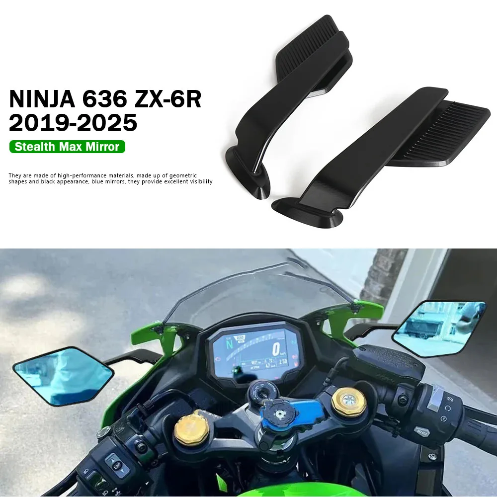 

Новое зеркало заднего вида для мотоцикла Kawasaki Ninja 636 ZX-6R (2019-2026), аксессуары для Ninja 636 ZX6R