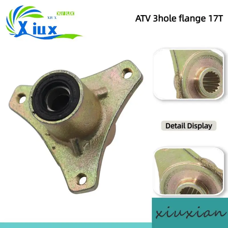 

3 Hole Rotating Flange 17 Teeth for ATV & Modified Beach Car Electric Vehicle Rear Wheel Drum Core Fixed Seat Hub Seat