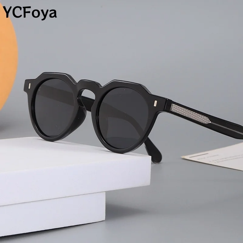 

YCFoya2026 New TR90 Acetate HD Polarized Sunglasses Retro Trendy Anti UV Driving Fishing Glasses Women Men's P9326