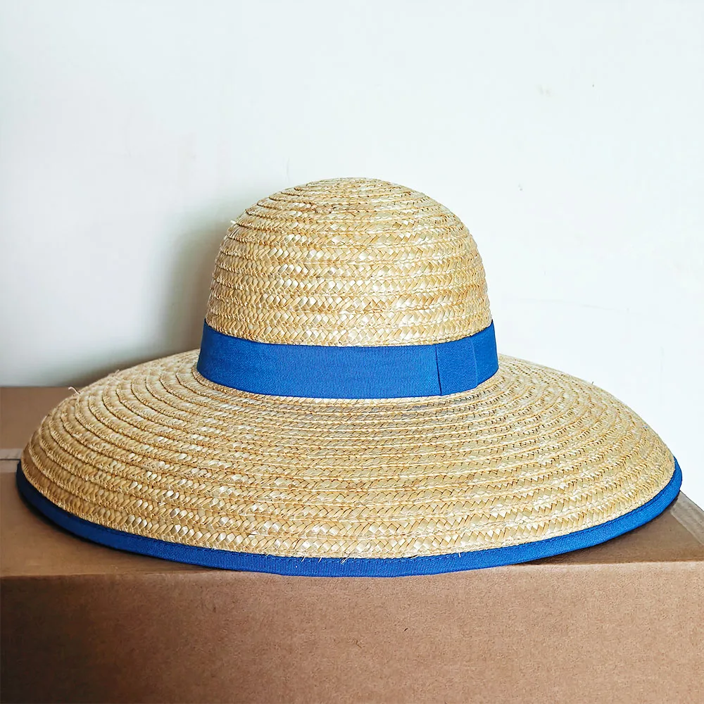 Hepburn wheat Straw Sun Hat for Women Men French Retro Dome Beach Hat JACK Multi Colors Bound Edge Casual Garden Vacation Panama
