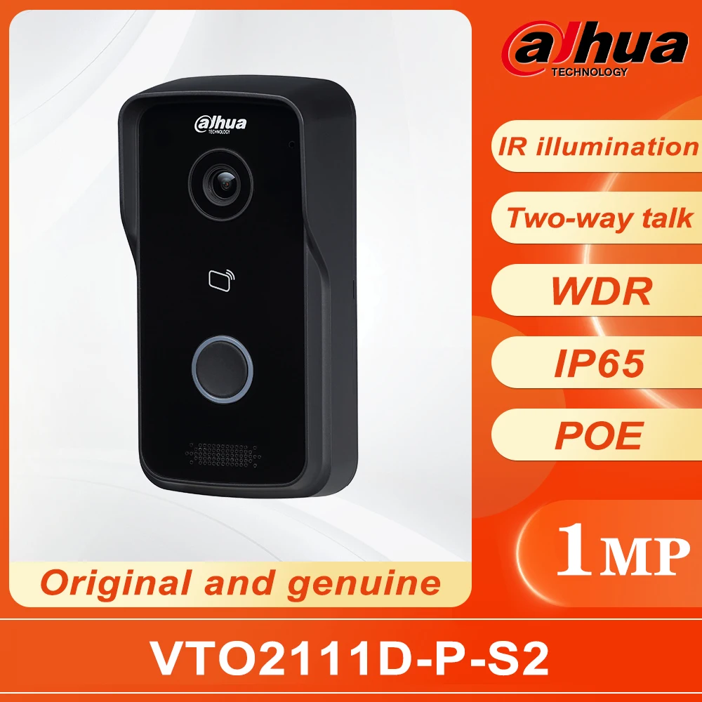 Dahua Villa Doorbell,Video intercom,IP Door Phone,P2P Cloud,Door Station VTO2111D-P-S2