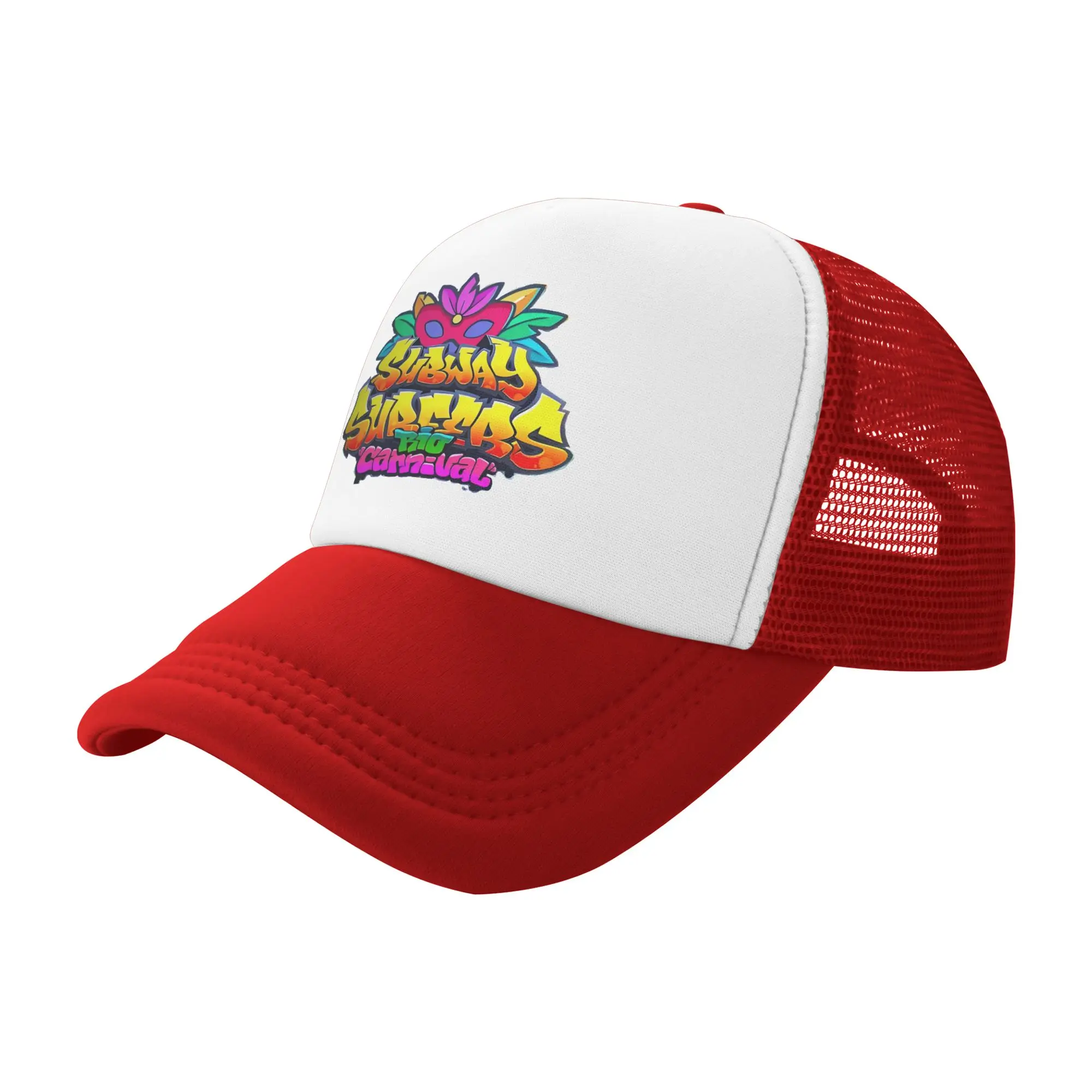 Unisex S-Subways S-Surfers Rio Trucker Hat Mesh Baseball Cap Snapback Caps  Hat Trucker Worker Cap Adjustable Sports Cap Summer