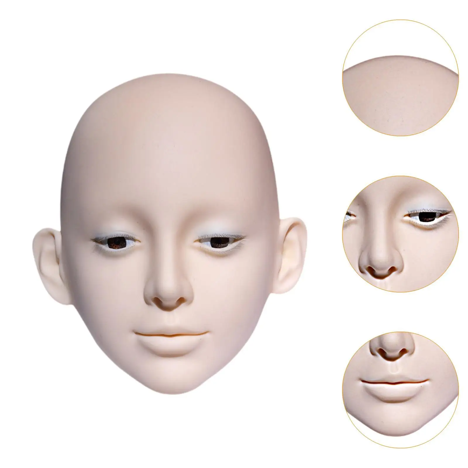 دمية Lash Mannequin Head الاحترافية الناعمة لمستحضرات التجميل في الصالونات الداخلية