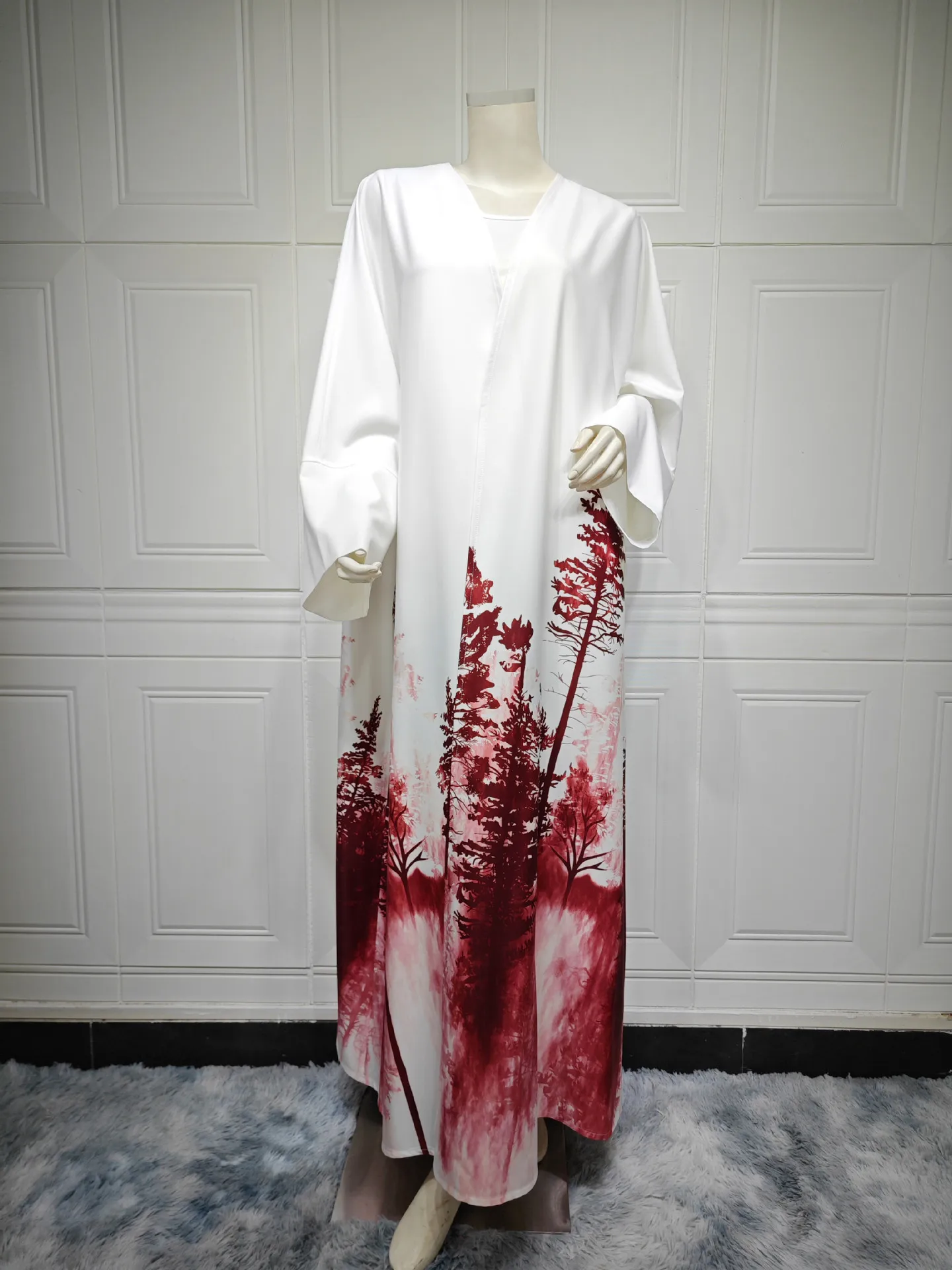 Abayas For Women Eid Tie Dye Color Chiffon Open Kimono Abaya Dubai Luxury 2024 Muslim Kaftan Dress Islam Caftan Marocain Femme