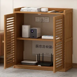 Free-Standing Router Organizer Spacious WiFi Box Cover with Thickened Panels Ventilated Design for Heat Dissipation