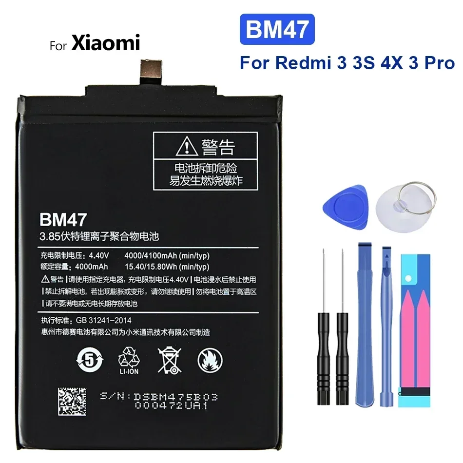 Battery, BM47 BN41 BN30 BN45 BM50 BN43 BM3A BM39 BM3E BN44 BN46 BM3K BN4A BM3M for Redmi Note 4 4A 5 6 7 8 For Xiaomi Mi 9