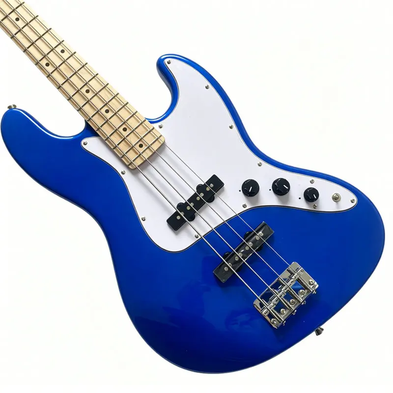 Korean PEOZ All in One Electric Bass Guitar Jazz Bass 4 String with Speaker Pedal Headphone APP Control Recording Backing Track